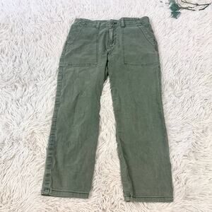 Pistola size 28 Cropped Length Sage Green Straight Jeans